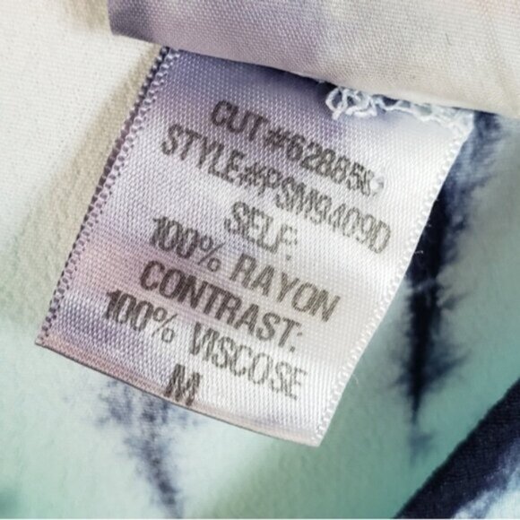 XCVI Mindset Maxi Dress Ombre Tie Dye Print Lagenlook size M Relaxed Resort Boho - Picture 7 of 11